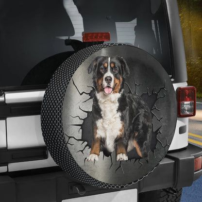 Petthouse | Bernese Mountain Spare Tire Cover Dog Cracked Waterproof Wheel Cover Dog Lover Car Decoration