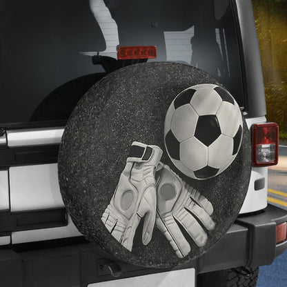 Petthouse | Football Goal Keeper Gloves Spare Tire Cover Sport Player Wheel Cover For Car New Car Gift