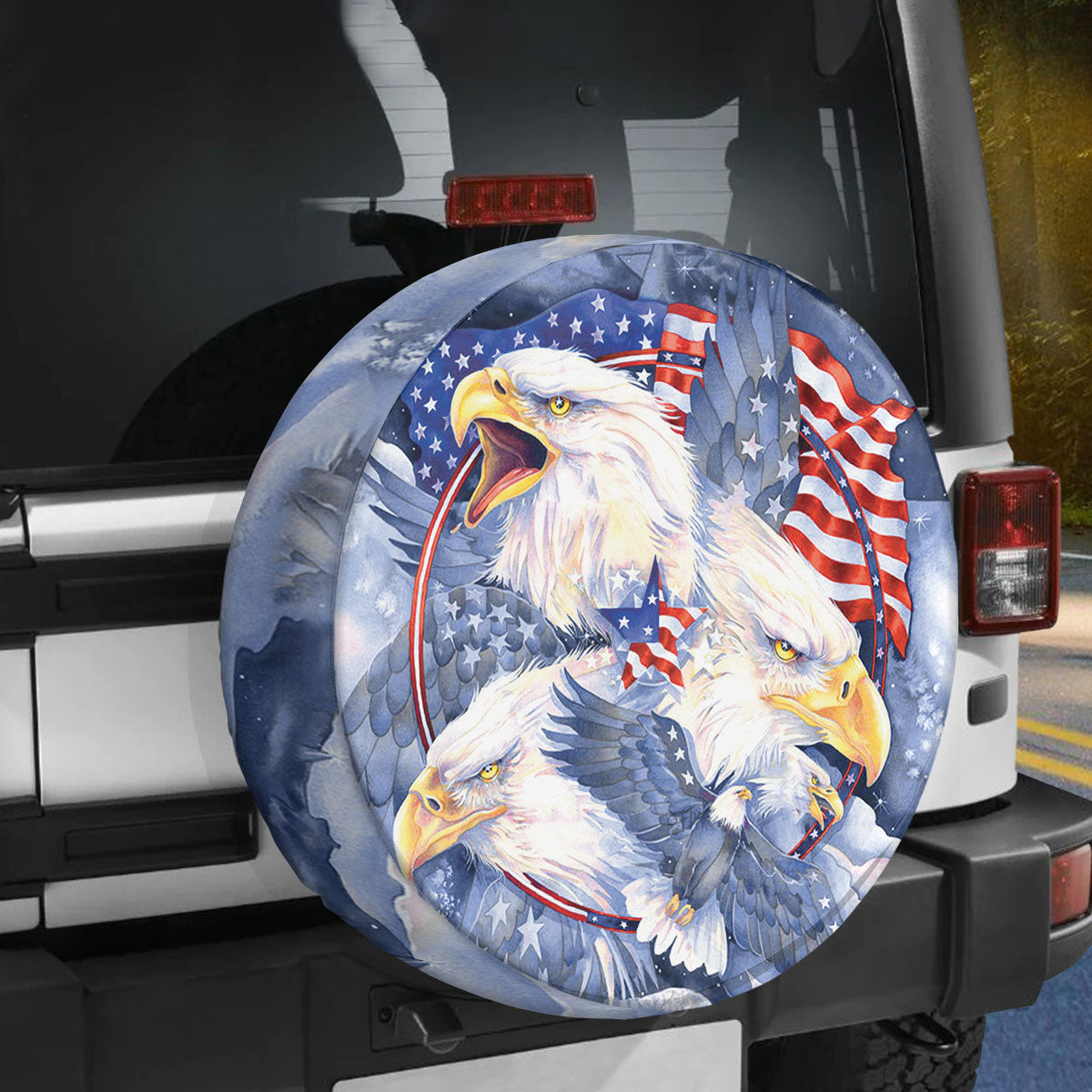 Petthouse | American Eagle Spare Tire Cover Accessories Us Eagle Bird Truck Decoration 4th Of July Gift