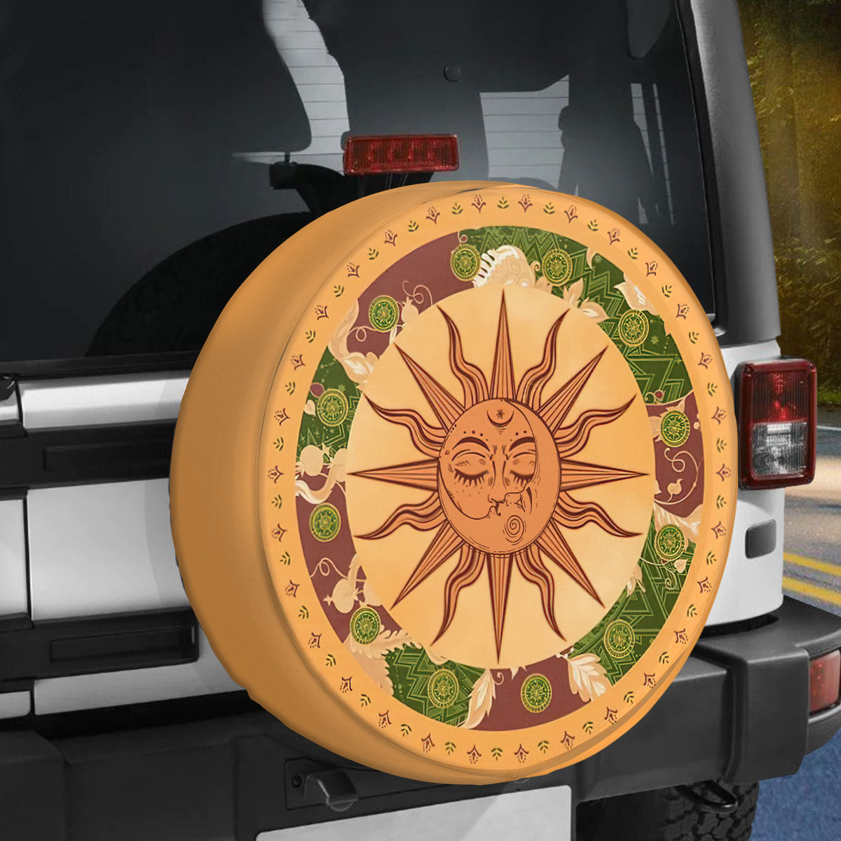 Petthouse | Sun And Moon Spare Tire Cover Truck Decoration Gift For Mother And Father