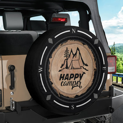 Petthouse | Happy Camper Spare Tire Cover Mountain Tire Wheel Protector \ncompass Trailer Tire Cover