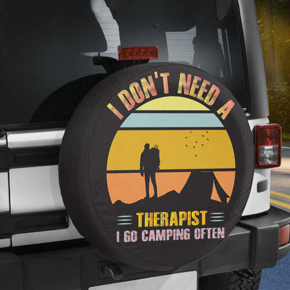 Petthouse | Camping Retro Spare Tire Cover I Go Camping Often Camping Car Accessories Wheel Cover For Car