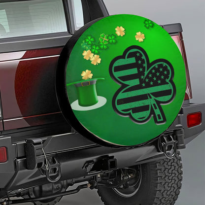 Petthouse | Clover Spare Tire Cover American Clover Tire Cover Irish Tire Wrap St Patrick's Day Gift