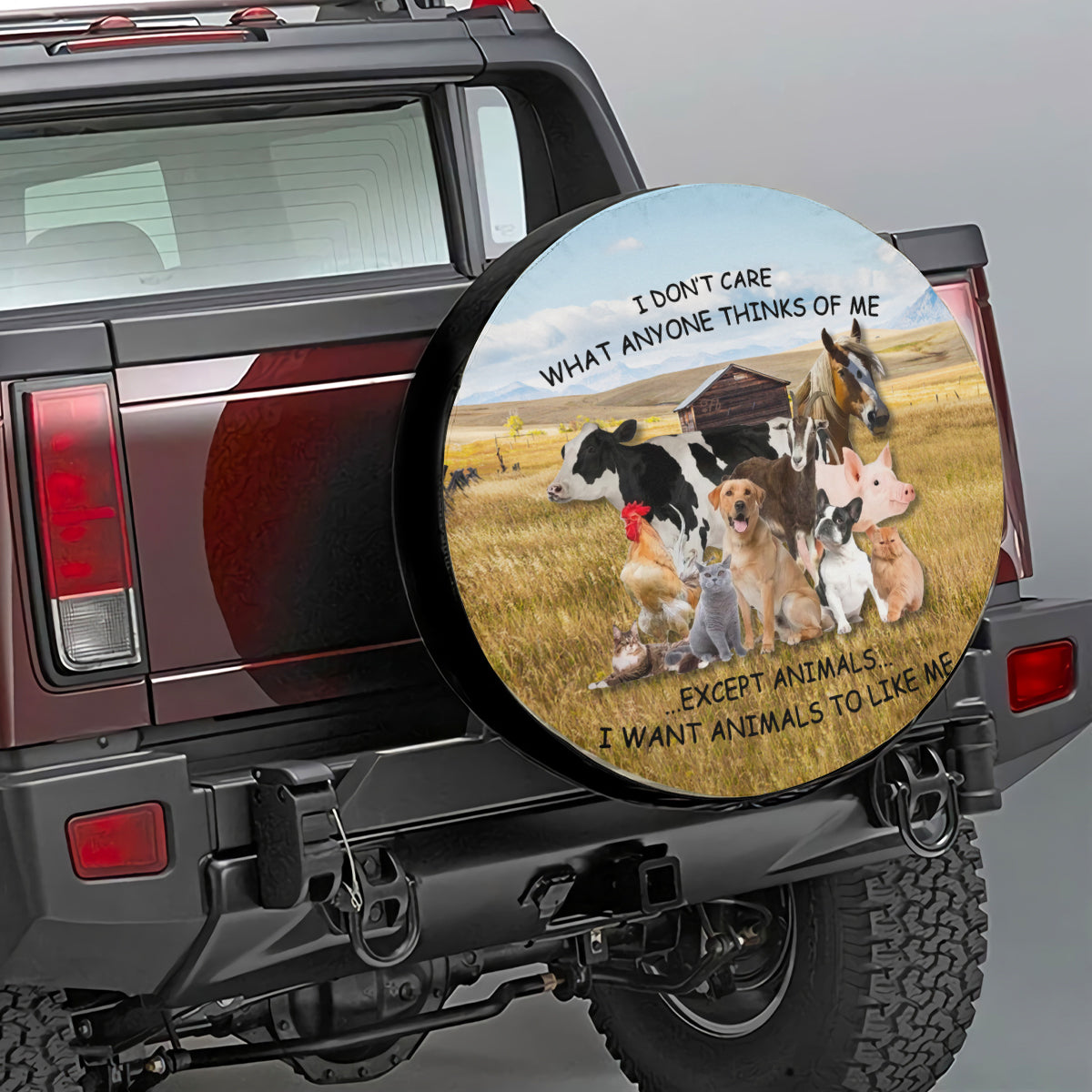 Petthouse | Happy Farm Tire Cover Farm Animals Tire Cover Funny Animals Tire Cover Car Decoration