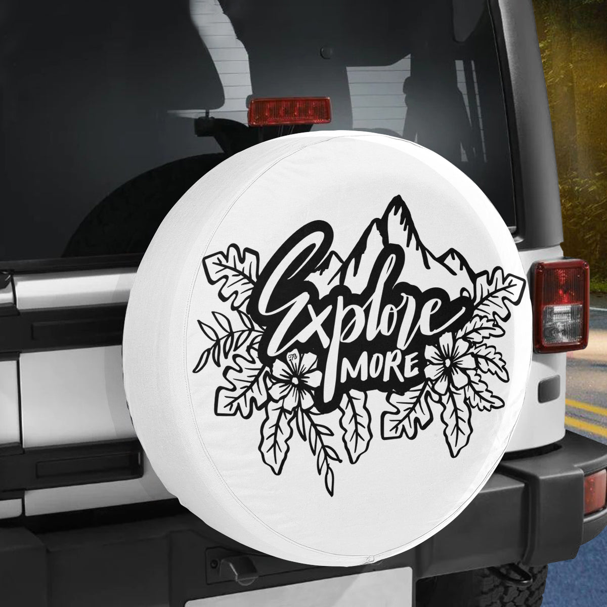 Petthouse | Explore More Spare Tire Cover Adventure Tire Cover Camping Car Wheel Wrap Car Decoration