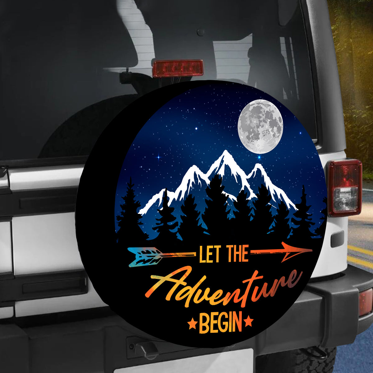 Petthouse | Let The Adventure Begin Spare Tire Cover, Camping Fan Truck Decor, Camper Gift Anniversary Day Gift