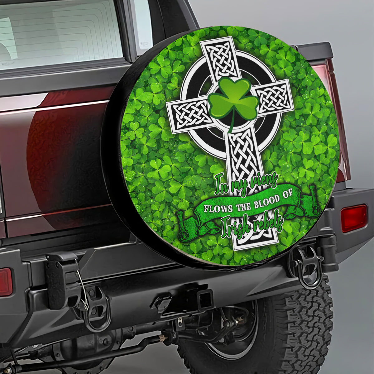 Petthouse | Irish St Patrick Day Spare Wheel Cover Blood Of Irish Rebels Protective Wheel Covers Dustproof