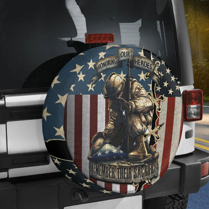 Petthouse | American Veteran Remember Their Sacrifice Spare Tire Cover Memorial Day Decor Truck Decor