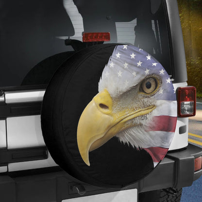 Petthouse | Eagle American Flag Independence Day Spare Tire Cover American Patriot Gift Car Accessories