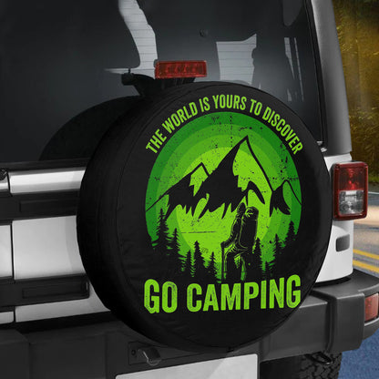 Petthouse | Camping Spare Tire Cover Camper The World Is Yours To Discover Car Accessories Camping Lover Gift