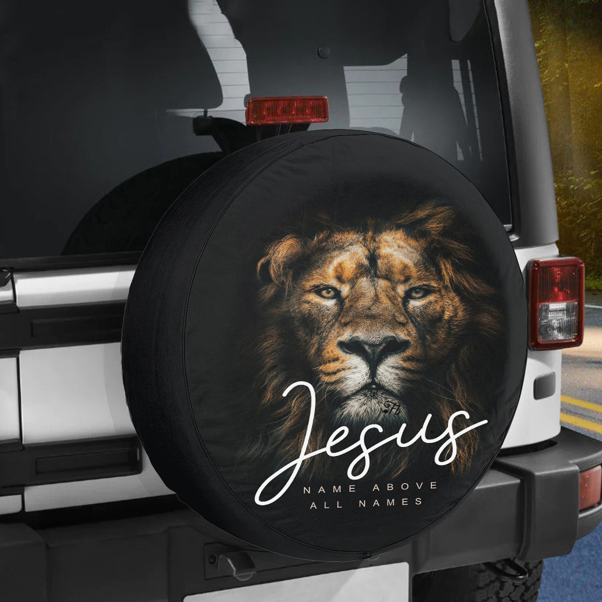 Petthouse | Lion Jesus Spare Tire Cover Jesus Name Abobe All Names Christian Gift Decor Car