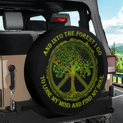 Petthouse | Hippie Peace Sign Spare Tire Cover Hippie Gifts Tire Protector Peace Symbol Car Accessory