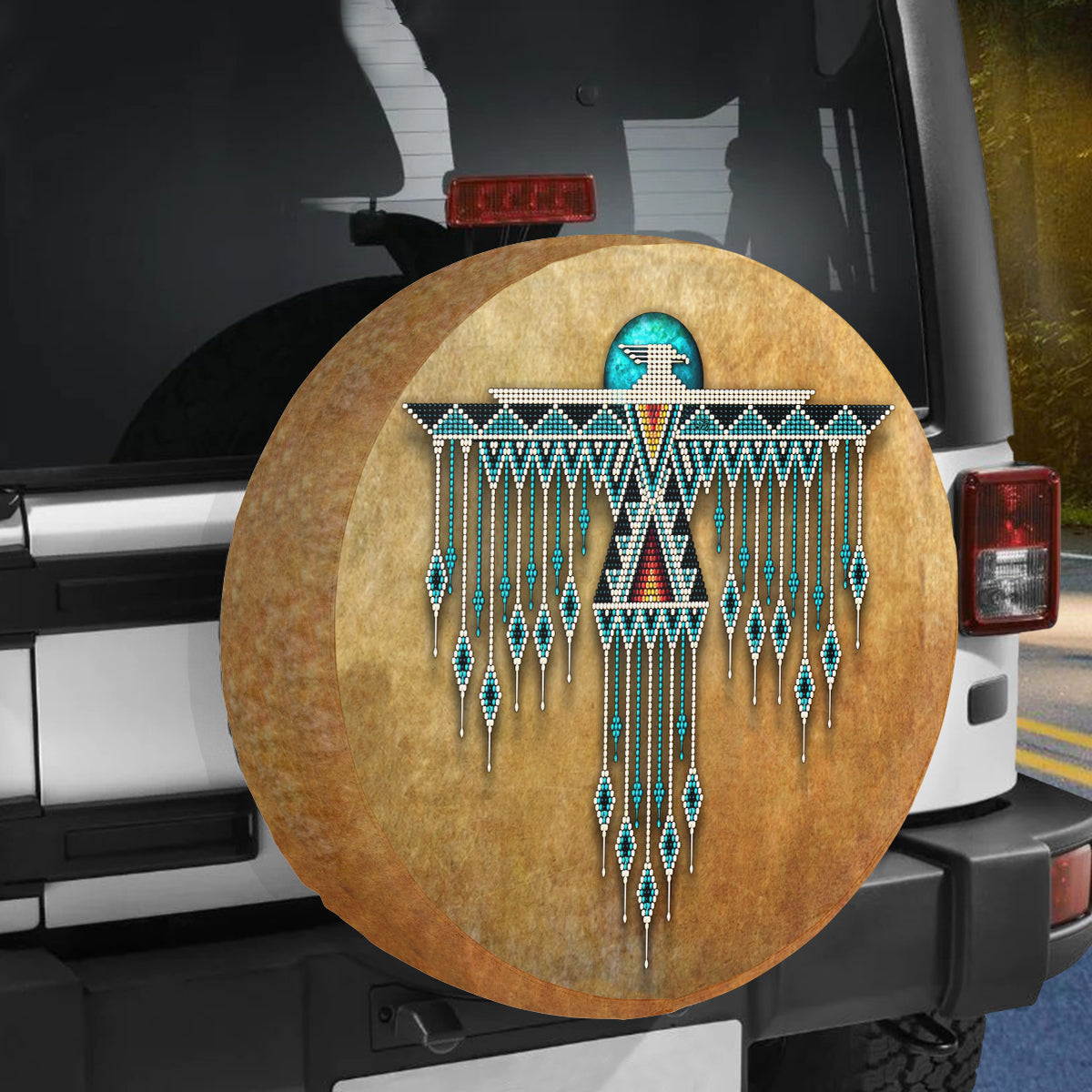 Petthouse | Native Style Thunderbird Decorative Spare Tire Cover Native Gift Decor Car