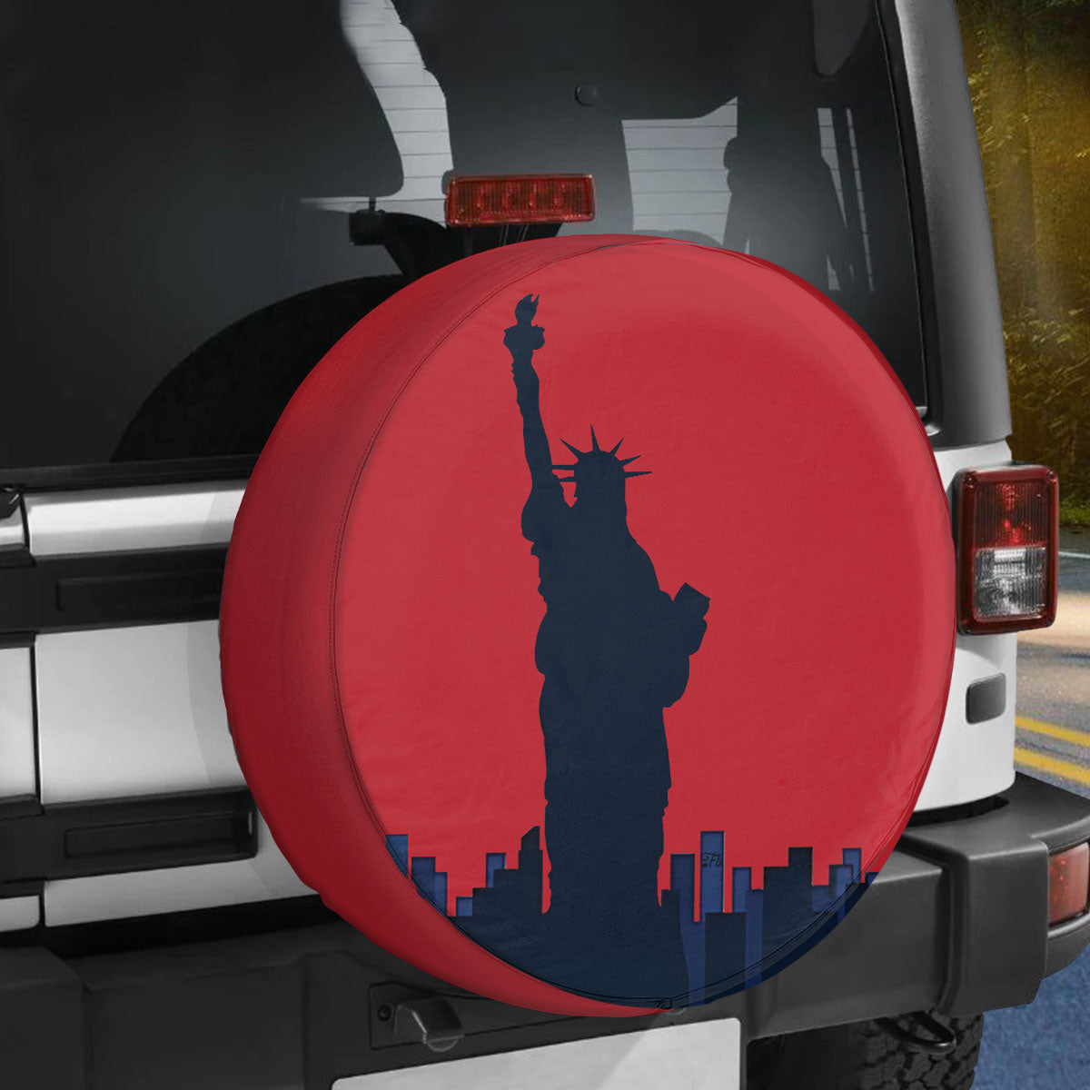 Petthouse | Statue Of Liberty American Spare Tire Cover Happy 4th Of July Independence Day Car Accessory