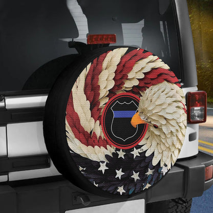 Petthouse | Police Truck Decor Spare Tire Cover, Soldier Dad Fathers Day Gift Truck Decor Gift Idea