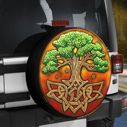 Petthouse | Celtic Tree Of Life Spare Tire Cover Celtic Tree Truck Decoration Tree Plant Friends Gift