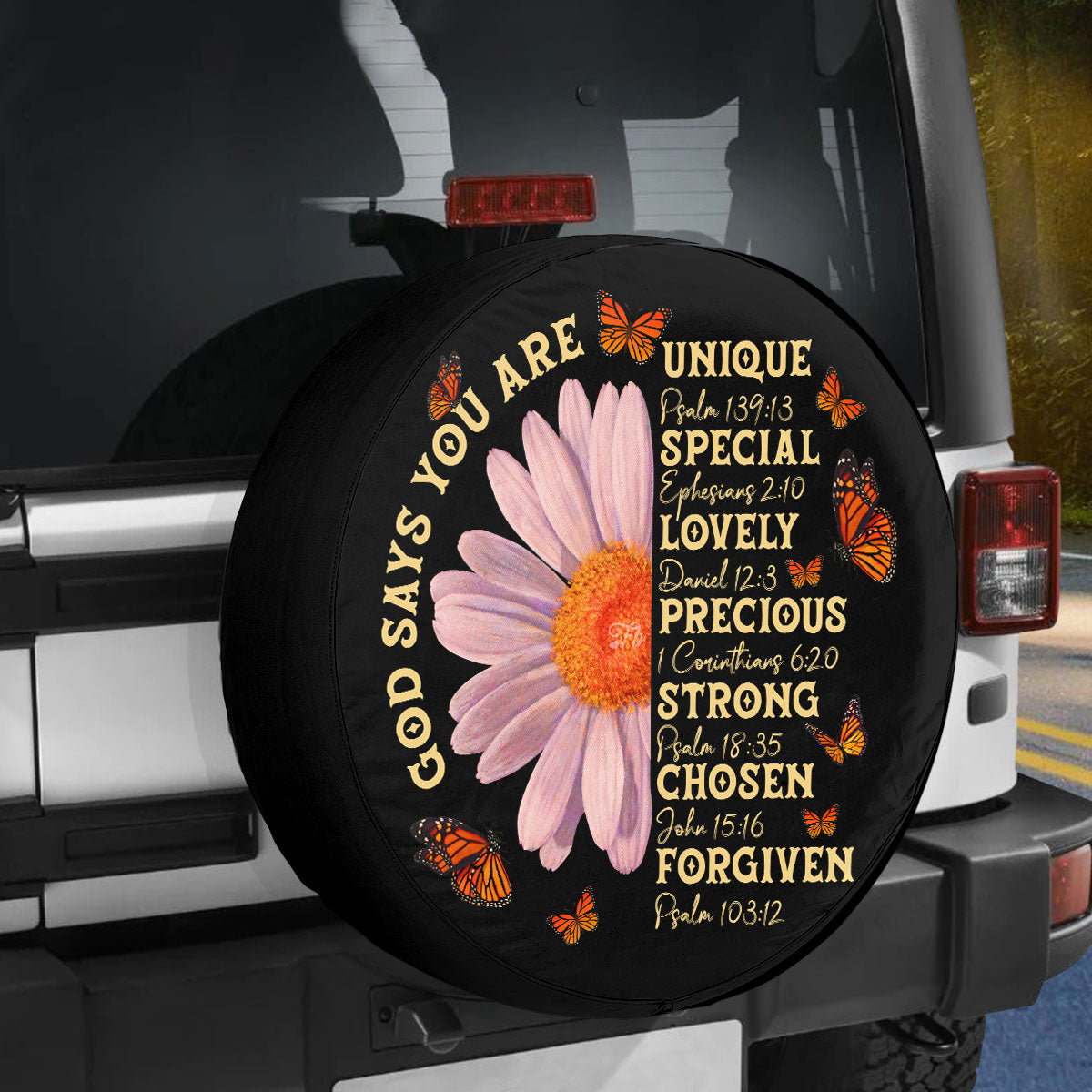 Petthouse | God Say You Are Spare Tire Cover Jesus Believer Tire Protector Christian Gifts Spare Wheel Cover