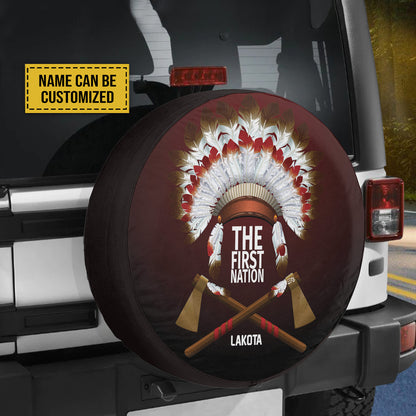 Petthouse | The First Nation Spare Tire Cover Custom Name Tire Cover American Tribal Wheel Cover Accessories