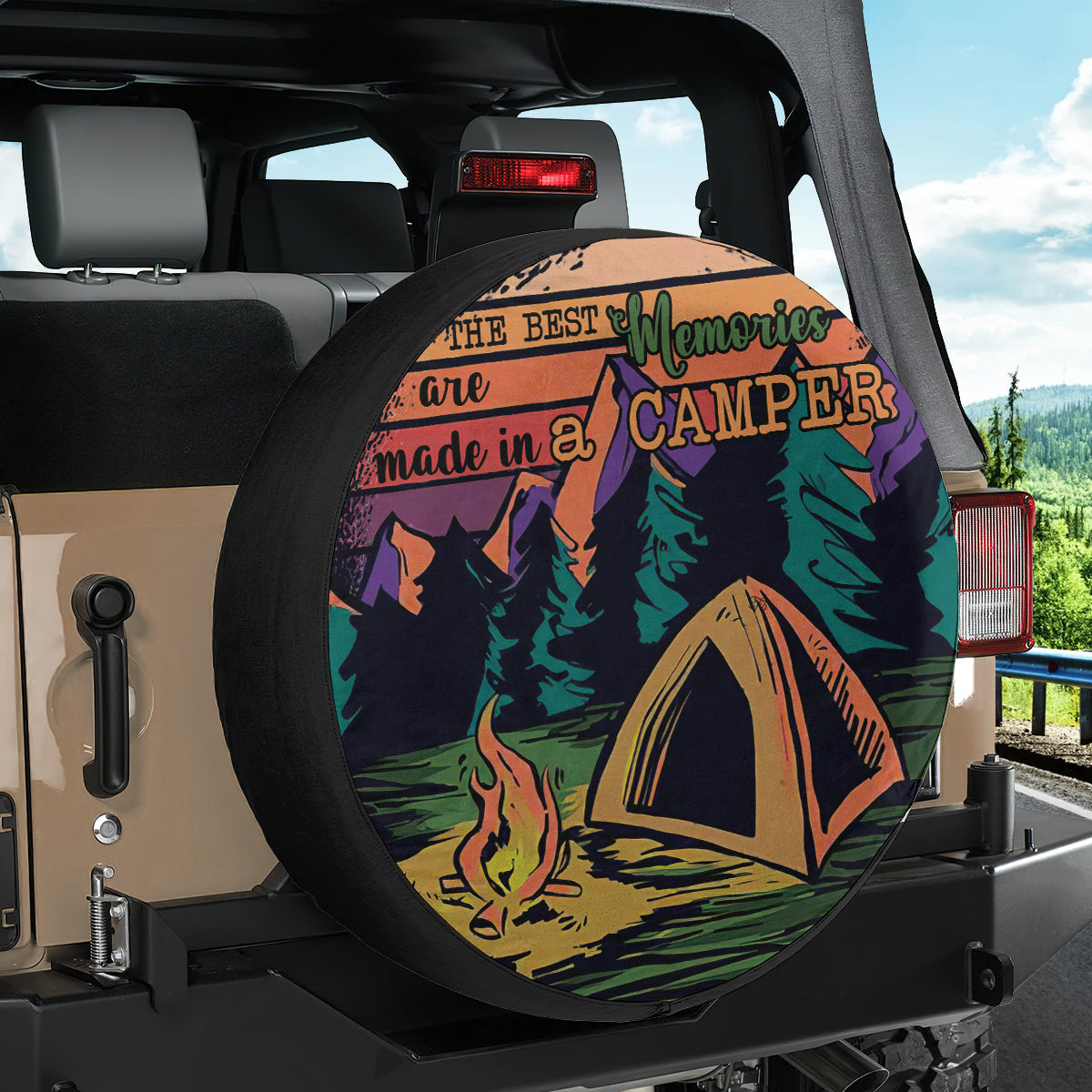 Petthouse | The Best Memories Are Made In A Camper Spare Tire Cover Camping Wheel Cover New Car