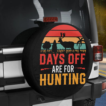 Petthouse | Day Off Are For Hunting Tire Cover Hunting Spare Tire Cover Deer Hunting Wheel Cover Accessories