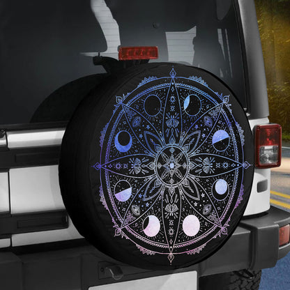 Petthouse | Mandala Phases Moon Circle Spare Tire Cover Truck Decoration Gift For Dad