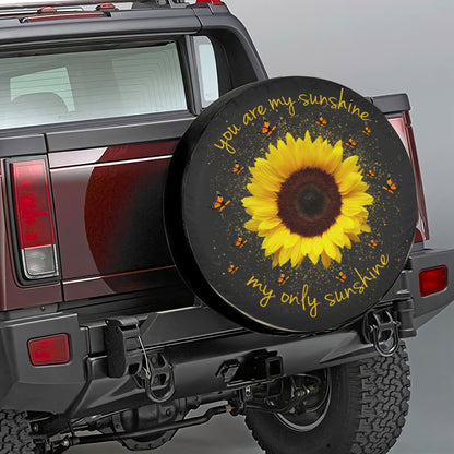 Petthouse | Sunflower Spare Tire Cover You Are My Sunshine Wheel Cover Butterfly Tire Cover Valentine Gift