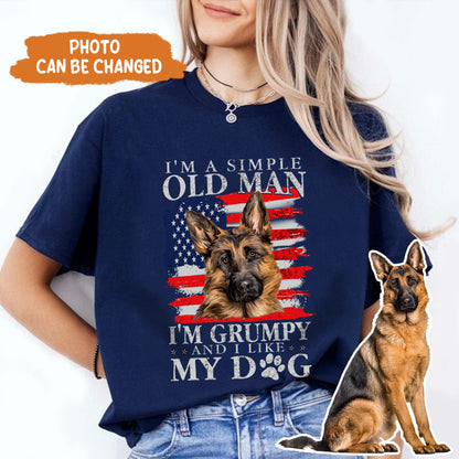 Petthouse | Personalized Dog I'm An Old Man With My Dog Shirt, Father's Day For Dog Dad Dog Owner