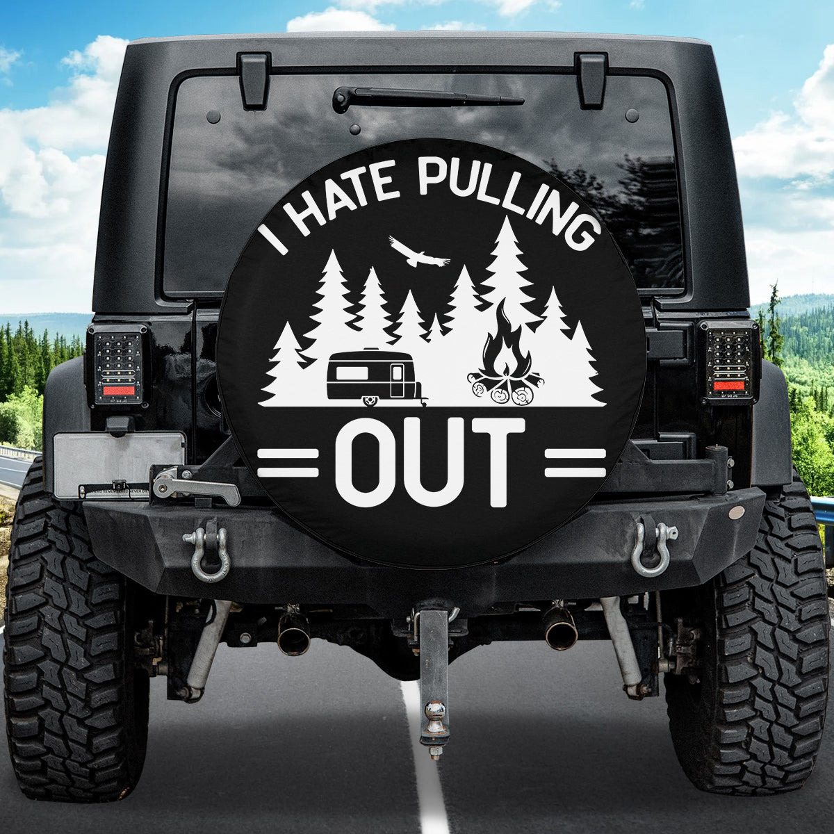 Petthouse | I Hate Pulling Out Spare Tire Cover For Trailer Camper Wheel Protectors Weatherproof Truck Camper