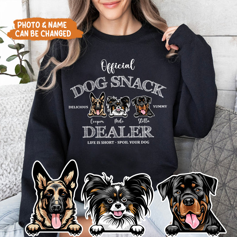 Petthouse | Customized Dog Official Dog Snack Graphic Dog Shirt, Dog Owner Tee, Dog Father Lover Gifts