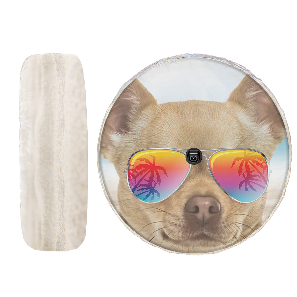 Petthouse | Chihuahua Beach Sunglass Tire Protector Hello Summer Spare Wheel Cover Summer Vacation