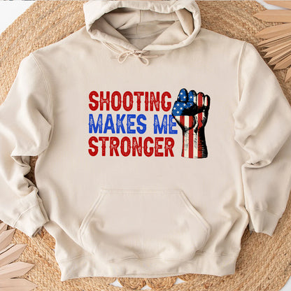 Petthouse | Shooting Makes Me Stronger Shirt, Fight 2024 Shirt, Fighting For America Shirt