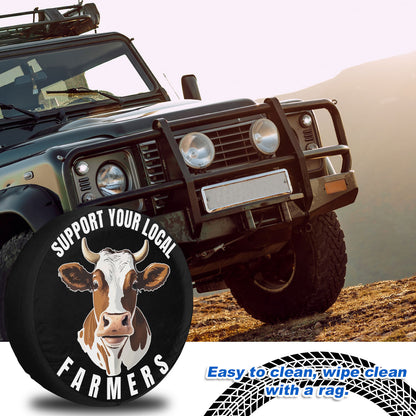 Petthouse | Support Your Local Farmers With A Cow Spare Tire Cover For Farmer Funny Cow Cattle