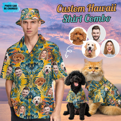 Petthouse | Custom Hawaiian Shirt With Face, Funny Summer Fattern Beach Gift Family