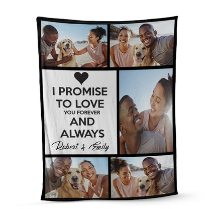 Petthouse | Custom Photo Blanket For Couples, Fleece Throw Blankets, Flannel Picture Blanket, Gifts For Husband