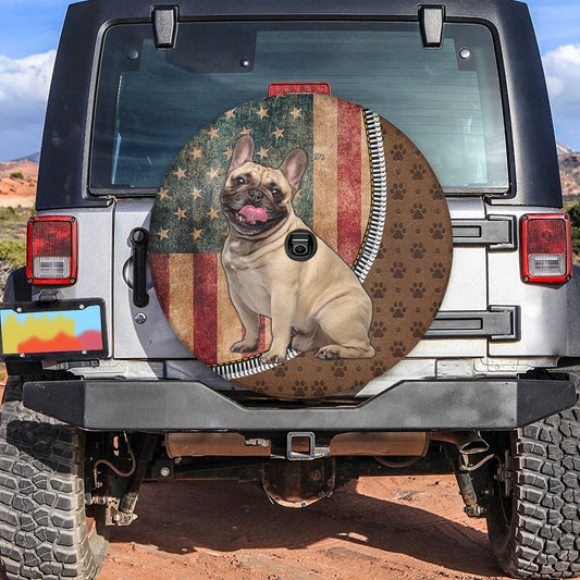 Petthouse | French Bulldog Dog American Tire Cover Wrangler Accessories Dog Paws Durable Tire Protector