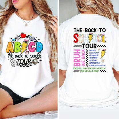 Petthouse | The Back To School Tour Shirt,  Bruh We Back Rockin' T-shirt, Abcd The Back To School Tour