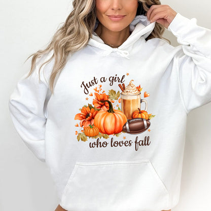 Petthouse | Just A Girl Who Loves Fall Shirt, Fall Sublimation Shirt, Pumpkin Spice, Autumn Trendy