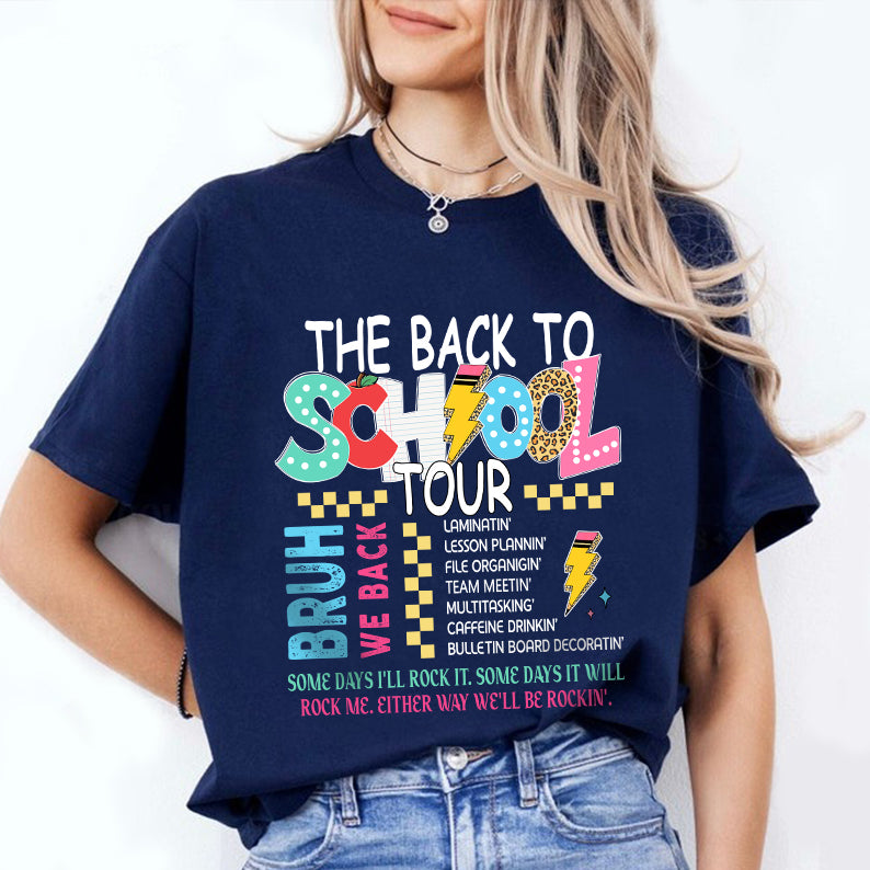 Petthouse | The Back To School Tour Shirt, Bruh We Back Teacher Shirt, Back To School Gift