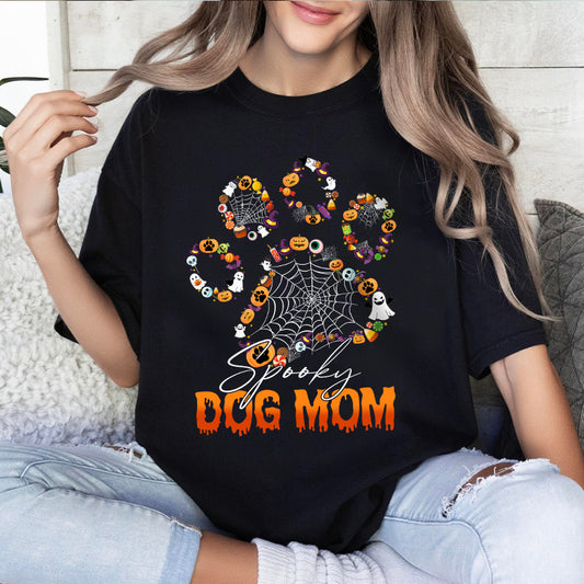 Petthouse | Dog Mom Halloween Shirt, Spooky Dog Mom Halloween, Mom Ghost Halloween, Gift Halloween