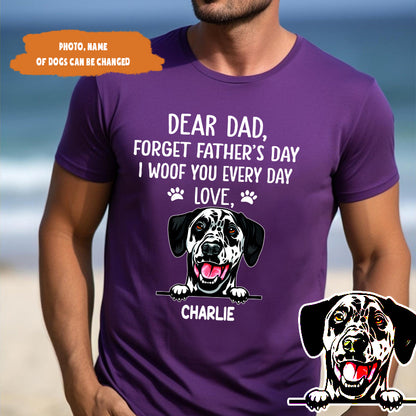 Petthouse | Customized Dear Dad Forget Father's Day Shirt, Dog Dad Father's Day Gift, Gift For Dog Lover