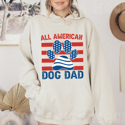 Petthouse | Father's Day Dog Lover Shirt, 4th Of July Shirt,  American Dog Dad Independence Day