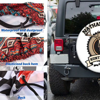 Petthouse | Customized Name Hunting Club Hunting Deer Spare Tire Cover Love Hunting Camper Tire Cover Truck Cover Dad Gift