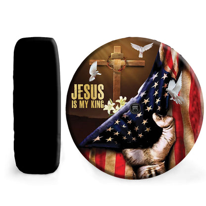 Petthouse | Jesus Tire Wheel Protector Faith Gift Women Worship All Season Protection Jesus Spare Tire Cover