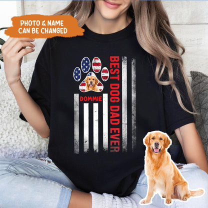 Petthouse | Custom Dog Dad Dog Dad Shirts, Independence Day Lover Dog Shirt Father's Day Tshirt