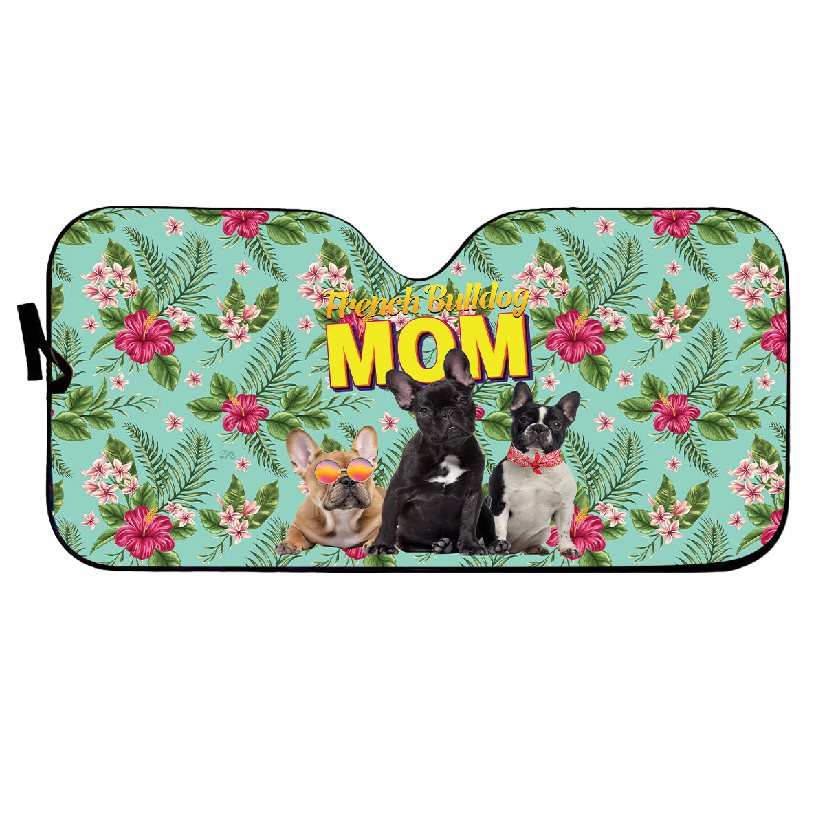 Petthouse | Custom French Bulldog Hawaii Sunshade For Car Dog Mom Sunshade Dog Sunshade Gift For Mom