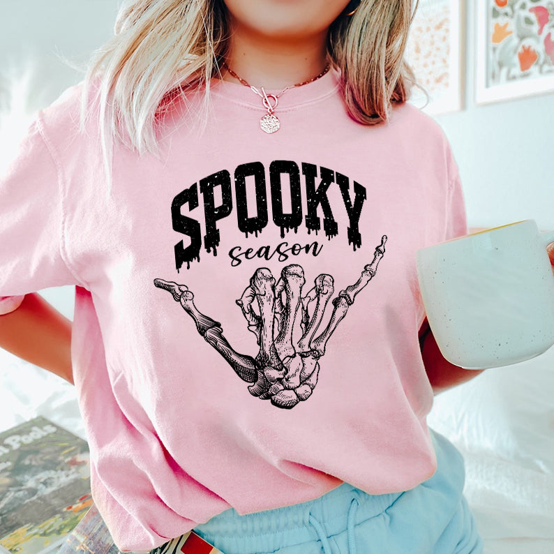 Petthouse | Vintage Spooky Season Shirt, Skeleton Hand Halloween Retro Fall Shirt,  Halloween Shirt