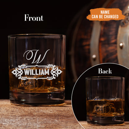 Petthouse | Personalized Etched Whiskey Glass, Cocktail Cup, Happy Birthday Gift Idea For Dad