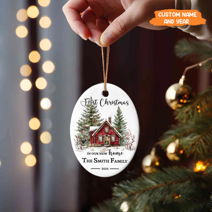 Petthouse | First Christmas In Our New Home Ceramic Ornament, Christmas Ornament, First House Ornament