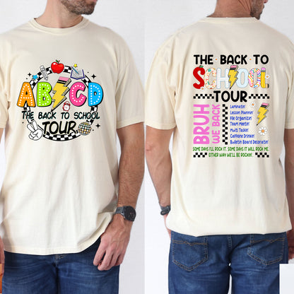 Petthouse | The Back To School Tour Shirt,  Bruh We Back Rockin' T-shirt, Abcd The Back To School Tour