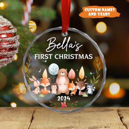 Petthouse | Personalized Baby's First Christmas Ornament 2024, Christmas Ornament, Baby Ornament Xmas